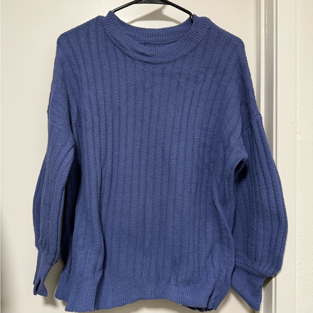 Aerie Blue Ribbed Women's Sweater